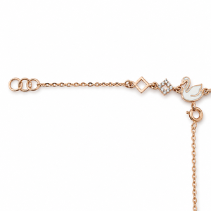 18kt <b>Gold</b> Initial Letter Charm Bracelet Ring <b>Set</b> with Cubic Zirconia High Polish Personalized Fashion Jewelry for Women Daily - Product Image 2