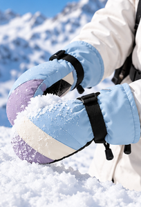 Mitaines d'hiver imperméables pour adultes, colorées, avec ceinture de maintien, pour sports de neige - Vente en gros et fabrication OEM - Product Image 6