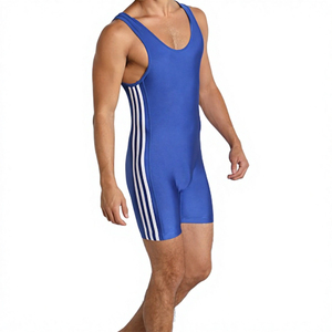 Traje de Lucha Libre Antideslizante de Spandex/Poliéster de 320g, Sublimación Frontal Personalizada, Servicio OEM para Hombres Adultos - Product Image 2