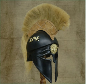 Casco Corintio Negro, Armadura Griega, Casco Medieval para Reenactment - Product Image 4