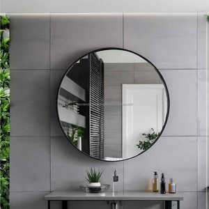 Miroir de courtoisie à prix raisonnable avec lumières Miroir rond en métal sur mesure de haute qualité - Product Image 2
