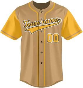 Maillot de baseball personnalisé de haute qualité 100 % polyester tricoté à séchage rapide respirant nouveau design vente en gros dernière collection uniforme - Product Image 5