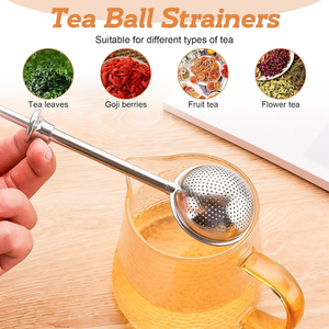 Infuseur et passoire à thé en maille fine pour le thé en vrac, idéal pour infuser le thé vert, la maison, la cuisine, le bureau et la décoration de restaurant - Product Image 5