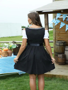 Vestido Retro de Encaje sin Mangas para Mujer, Estilo Bávaro, Cuello Cuadrado, Disfraz de Halloween, Talla Personalizada, Alta Calidad, Inspirado en Películas y Series de TV - Product Image 5