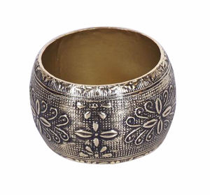 Décoration de table de mariage porte-rond de serviette moderne en laiton rond de serviette classique en métal design macramé personnalisé - Product Image 6