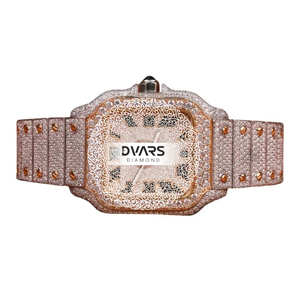 Reloj de Pulsera de Cuarzo Royal Business, Aleación Premium, Resistente al Agua, Cristal de Zafiro, D Color VVS1, Diamante Moissanite, Ejecutivo, de Lujo - Product Image 1
