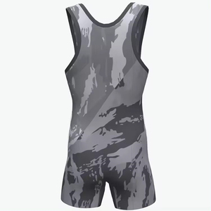 High Quality Sublimated Custom Design Unisex Wrestling Singlets Spandex/Polyester Quick Dry Breathable Lightweight - Product Image 4