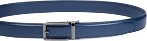 Cinturón Formal de Cuero Genuino para Hombre, Color Sólido, Hebilla de Pin Rectangular de Hierro, Duradero, Negro, 3.5 cm - Product Image 5