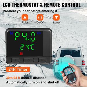 Riscaldatore ad Aria Diesel 8KW per Camion, Nero, con Display LCD e Telecomando, Tutto in Uno, 12V, Riscaldamento Rapido, Accessorio per Interni Camper - Product Image 5