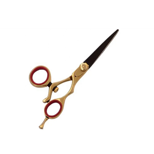 Ciseaux de coiffure réglables avec manche en or Ciseaux de salon noirs élégants avec lame tranchante Caractéristique de sécurité - Product Image 2