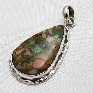 True Beauty – pendentifs en argent Sterling 925 fuchsia en forme de poire, bijoux uniques en argent Sterling - Product Image 3