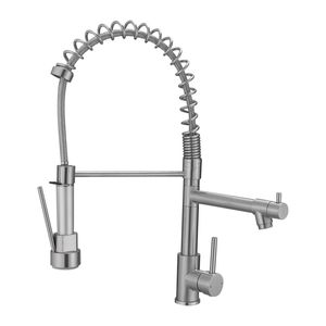 Rubinetto da Cucina Commerciale in Acciaio Inossidabile con Maniglia Singola e Doccetta Estraibile, Miscelatore Monocomando per Lavello - Product Image 2