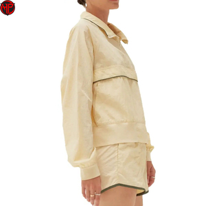 Ensemble short et veste coupe-vent pour femme, fermeture éclair, vêtements de sport, tenue deux pièces, respirant, séchage rapide, ensemble de sport d'été - Product Image 3