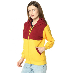 Sudadera con Capucha de Doble Panel, Cierre de Cremallera, Estilo Chaqueta, para Mujer, Ropa de Hip Hop para Interiores y Exteriores - Product Image 1
