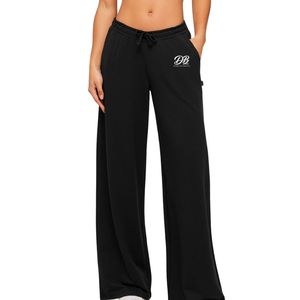 Pantalones de Moda de Pierna Ancha para Mujer, Cintura Alta, Corte Holgado, Largos, Cómodos, Informales, para el Trabajo, la Oficina o Viajes - Product Image 1