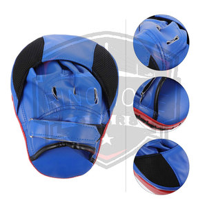 En gros, Mitaines d'entraînement de boxe légères et incurvées, Pads de frappe et de cible, Pads de frappe au pied en cuir PU lacés, avec logo personnalisé - Product Image 3