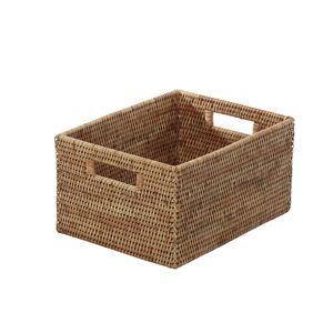 Cesta Rectangular de Mimbre Natural Tejida para Organizar Artículos del Hogar, Tiendas Minoristas y Empaque de Regalos - Product Image 2