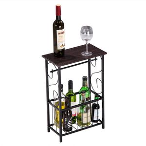 Tavolino Laterale Multifunzionale RT Marrone Scuro con Portariviste e Porta Fazzoletti per Arredamento Bagno - Product Image 1