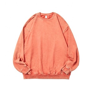 เสื้อสเวตเชิ้ตสไตล์วินเทจ ยูนิเซ็กซ์ ผ้าฝ้าย 100% หนัก 450 กรัม ทรงโอเวอร์ไซส์ ไหล่ตก ลายบาติก สำหรับผู้หญิงและผู้ชาย สวมใส่สบายๆ - Product Image 1