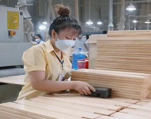Tableros de Madera de Caucho con Unión de Dedos, Componentes de Cajones de Madera Maciza Fuertes y Estables, Suministro de Fábrica para Gabinetes de Cocina - Product Image 6