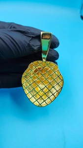 Colgante de Lujo con Cabeza de León de Moissanita, Chapado en Oro, Plata de Ley 925, Estilo Hip Hop, Certificado IGI, con Engaste de Garra - Product Image 5