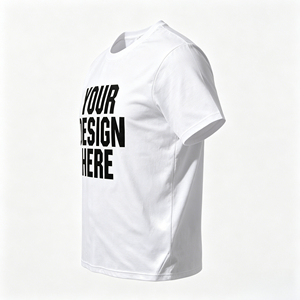 High Quality Blanks <b>Tshirts</b> 100% Cotton t Shirt with logo for Men Women Custom <b>White</b> Bulk Plain t Shirt Unisex Screen Print Tee - Product Image 3