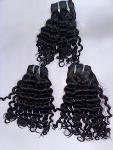 Extensiones de Cabello Liso Indio Virgen de la Mejor Calidad, 100% Cabello Humano, Suave, Grueso, Negro Natural, para la Fabricación de Pelucas, Disponible para la Venta - Product Image 4