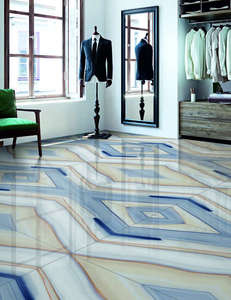 Azulejo de Porcelana de Gran Formato con Vetas Continuas de 600x1200 mm, para Proyectos de Villas de Alta Gama, Diseño Interior de Oficinas Modernas, Acabado Glaseado de Lujo - Product Image 6