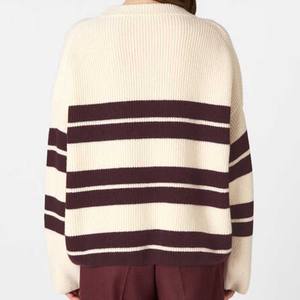 Pull en maille pour femme jeune - Style streetwear ample pour l'hiver - Haut en maille doux et respirant de haute qualité pour femme, collection automne 2026 - Product Image 3