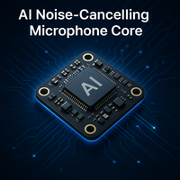 Module de microphone antibruit sans câble de données et sans support