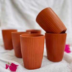 Tasses en argile Kulhad de luxe artisanales de qualité supérieure, en terre cuite naturelle, rustiques, aromatiques, pour le thé et le café, réutilisables, écologiques, en terre cuite - Product Image 4