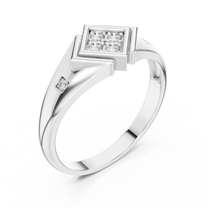 Bague de fête élégante 14K en argent bijoux CZ - Product Image 5