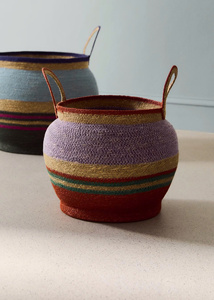Modern Boho Braided Basket Eco Friendly Decorative Organizer Custom Braided Basket Wholesale Handmade Woven Organizer Wholesale - Product Image 4