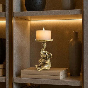 Support de bougie en forme d'éléphant The Glow Edit, résistant à la chaleur, décoration d'intérieur - Product Image 6