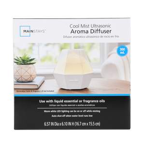 Aromatherapy Cool Mist <b>Essential</b> <b>Oil</b> <b>Diffuser</b> Iridescent 300ml USB Tabletop - Product Image 4