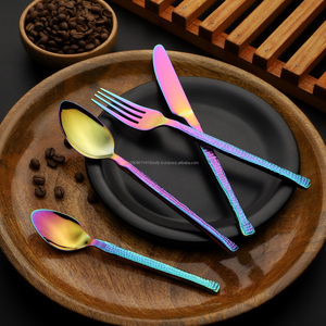 Juego de cubiertos/cubiertos de acero inoxidable PVD de oro rosa de lujo Grado 202/304 Cuchara brillante Tenedor y cuchillo Cuchara para bebé-Hecho EN LA India - Product Image 4