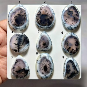 <b>Top</b> Grade Premium Quality Loose Gemstones Natural Dendrite Opal Cabochon Both Side Polished <b>Crystal</b> in Mix Shapes Sizes - Product Image 1
