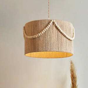 Bohemian Vintage Hemp Rope Chandelier Feature Dining Room <b>Ceiling</b> Lamp - Product Image 2
