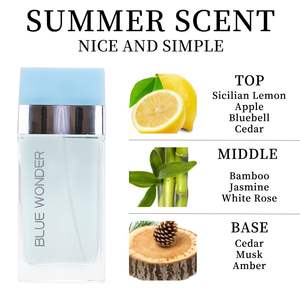 Parfum pour femme élégant au citron sicilien, à la campanule et au cèdre, longue durée, 3,4 fl oz, eau de parfum en vaporisateur, pour la vie quotidienne, les fêtes, cadeau - Product Image 2