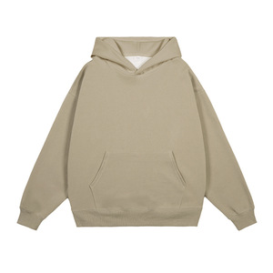 High Quality No Strings Blank Hoodie Custom Thick Cotton Heavyweight Oversized Hoodies 2026 - Product Image 3