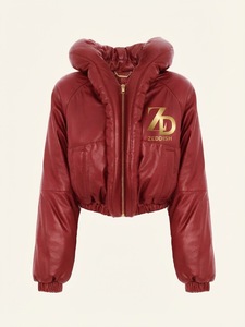 Blouson matelassé unisexe décontracté avec logo personnalisé, coupe-vent, court, pour l'hiver, veste thermique haut de gamme, doudoune à volume élevé - Product Image 5
