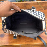 2025 fabricant en gros 3 pièces sac polochon à carreaux usiné en cuir véritable rétro voyage bagage à main Vintage valises ensemble