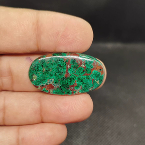 Natural High Quality Chrysocolla Malachite Gemstone Cabochon Green Loose Gemstone For Making Jewellery - Product Image 1