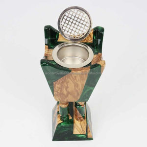 เครื่องเผาธูปทำจากไม้อาหรับงานประดิษฐ์ทำจากเรซิ่นอีพ็อกซี่ dukhoon mubkhar medkhan - Product Image 5