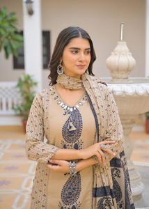 Premium 60x60 Cotton <b>Panel</b> Kurta Set with Original <b>Mirror</b> Work Ethnic Women Wear Designer Indian Outfit - Product Image 5