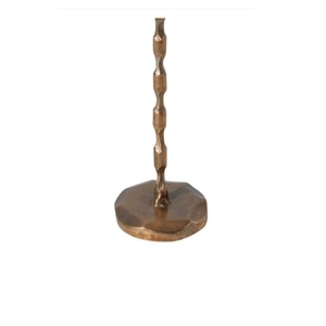 Portavelas de Latón Macizo Natural, Hecho a Mano, con Corte y Grabado, para Ocasiones Especiales, Cumpleaños, Navidad, Decoración del Hogar - Product Image 4