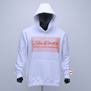 เสื้อฮู้ดสีขาวแฟชั่นสตรีทแวร์คุณภาพพรีเมียม ระบายอากาศได้ดี ผลิตจากผ้าฝ้ายเฟรนช์เทอร์รี่ พิมพ์ลาย มีกระเป๋าเสื้อ สวมใส่สบายๆ สำหรับฤดูใบไม้ร่วง - Product Image 1