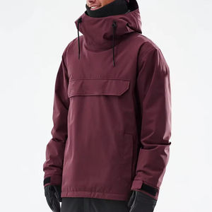 Veste de ski pour homme avec trous pour les pouces, sublimation, imperméable, coupe-vent, isolée, à capuche, chaude - Product Image 1