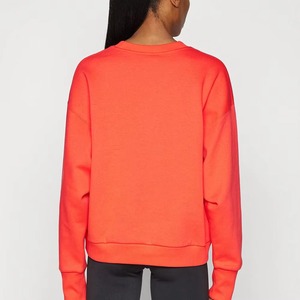 Sweat à capuche personnalisé avec logo, respirant, en polaire, col rond, pour femme, fitness, pull unisexe, surdimensionné, en coton doux, épaules tombantes - Product Image 5