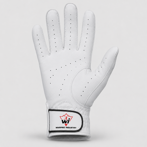 WARPRO INDUSTRY Custom Logo White Leather Goalkeeper <b>Gloves</b> Unisex Breathable Soft <b>Grip</b> Perforated Full Finger Waterproof - Product Image 4